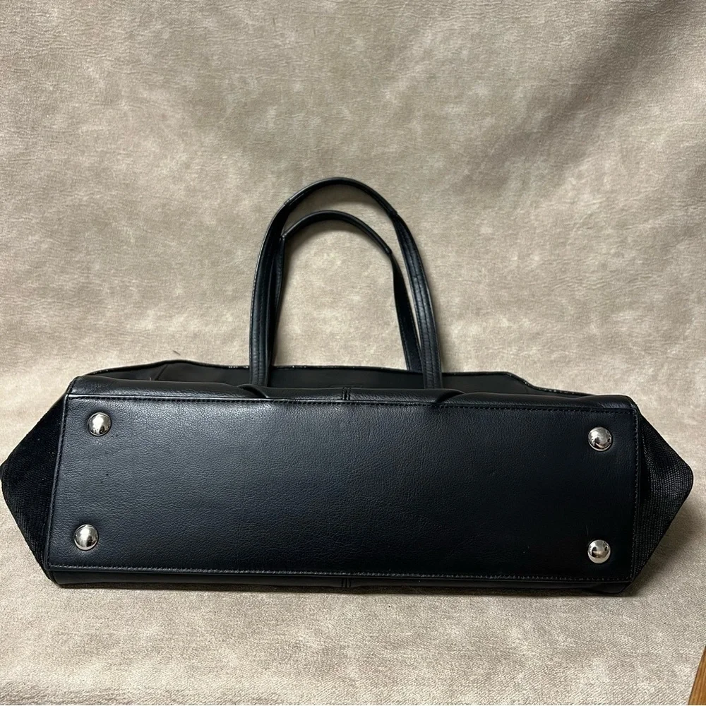 COACH Taylor Leather Alexis Carryall Shoulder Bag Purse in Black F25205